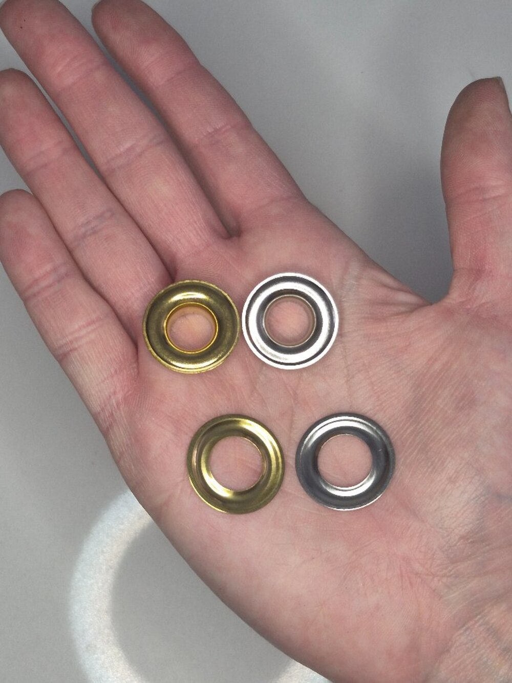 41 Sets 3/8" Metal Grommets Washers Gold Silver Leather Canvas Craft